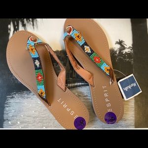 NWT Esprit beaded sandals